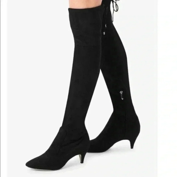 Sam Edelman Kristen Over The Knee Kitten Heel Boots - Picture 1 of 8